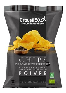 Croustisud Chips au poivre bio 100g - 1806